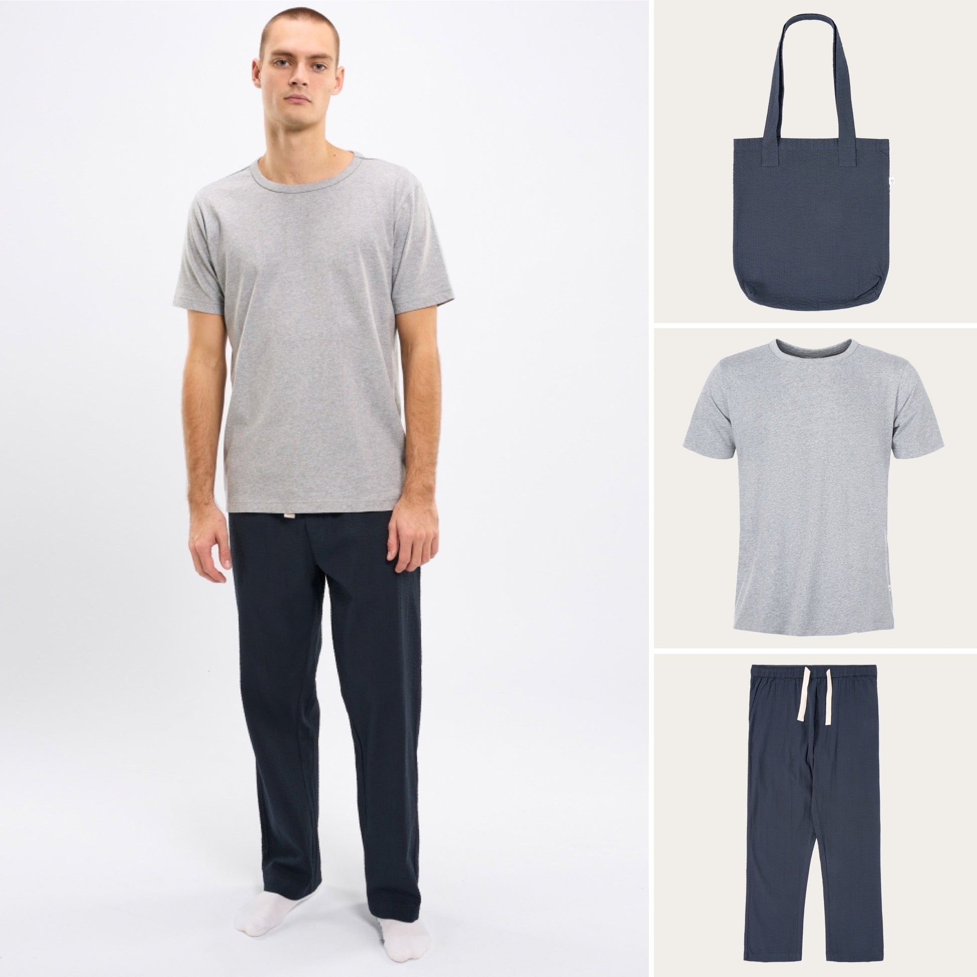 Pyjamas Bäckebölja Byxa + T-shirt - KNOWLEDGE COTTON APPAREL