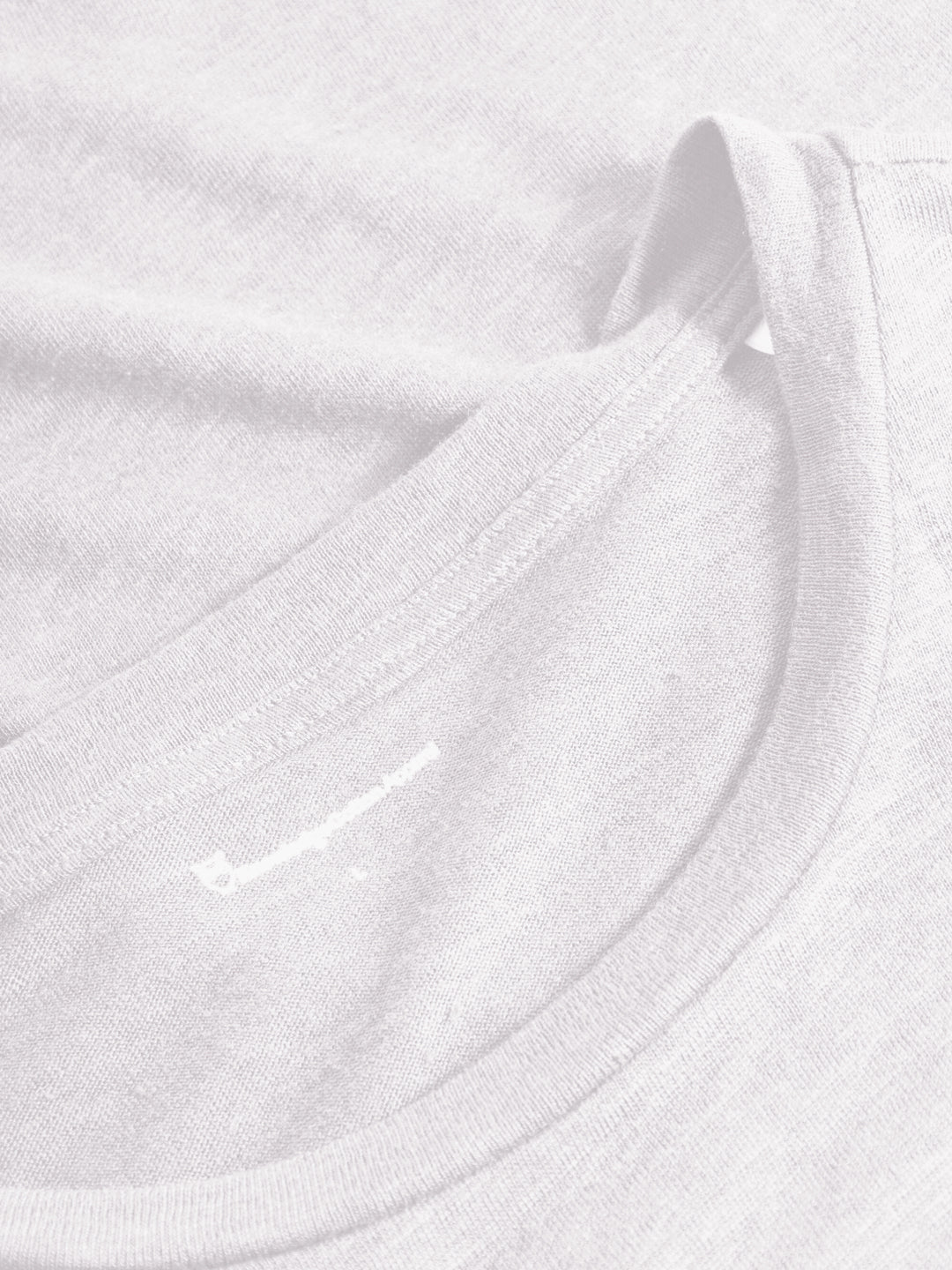 T-shirt Linne Herr Ekologisk Vit - KNOWLEDGE COTTON APPAREL