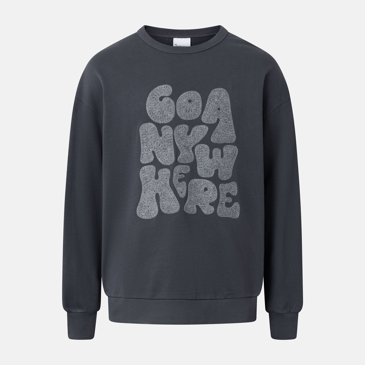 Go Anywhere Sweatshirt Big Embroidery - KNOWLEDGE COTTON