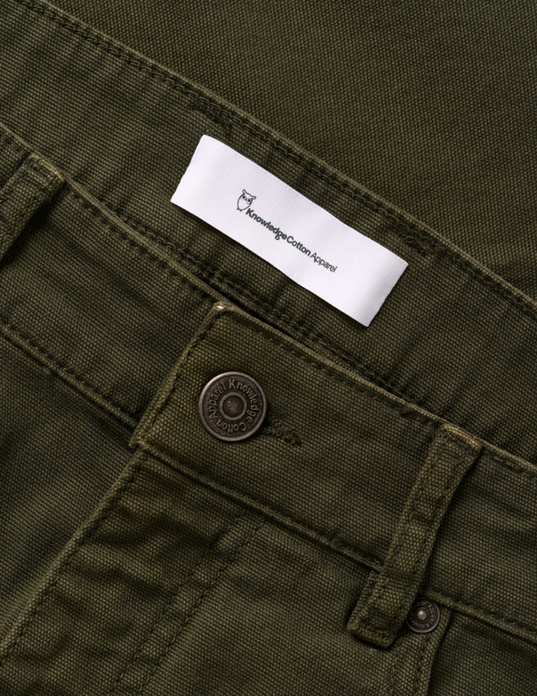 Tim Organic Stretch Canvas Chinos Forest Night -  KNOWLEDGE COTTON APPAREL