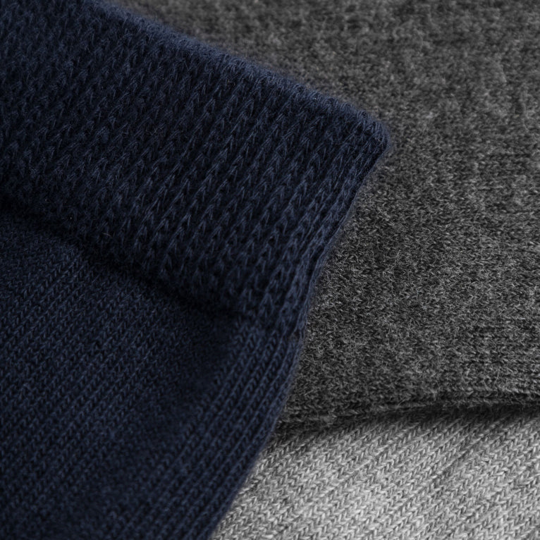 2-pack Ekologiska Strumpor Grå & Navy - KNOWLEDGE COTTON APPAREL