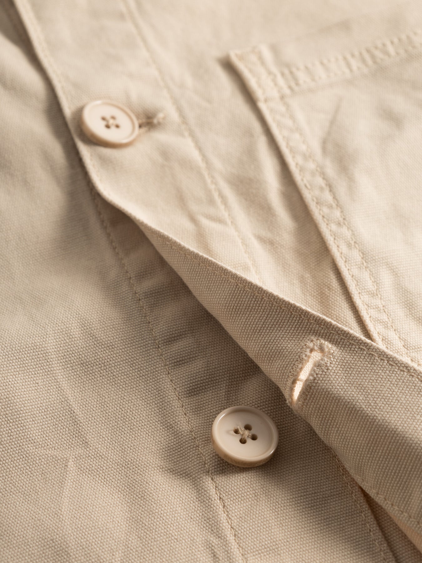 Canvas Stretch Overshirt Ekologisk Bomull Safari - KNOWLEDGE COTTON APPAREL