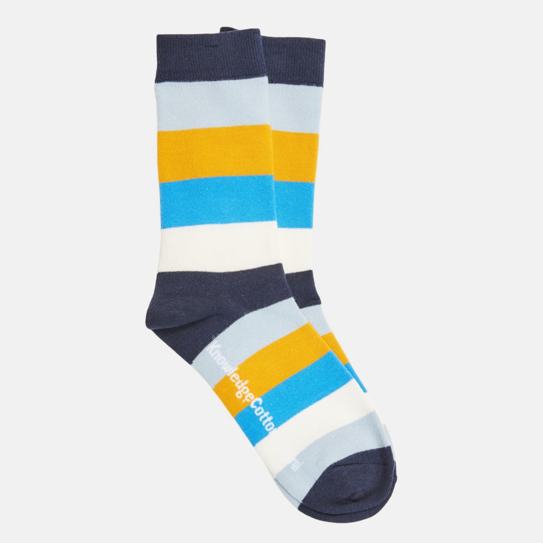 2-pack Organic Block Striped Socks  - KNOWLEDGE COTTON APPAREL