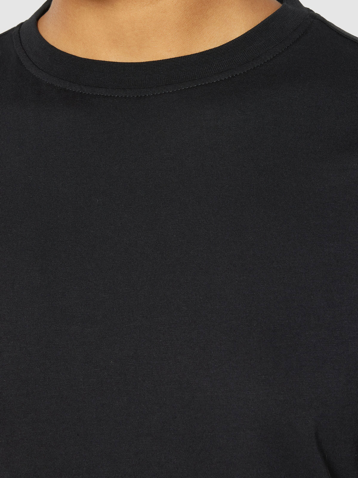 Ekologisk Dam T-shirt Pima Black - KNOWLEDGE COTTON APPAREL