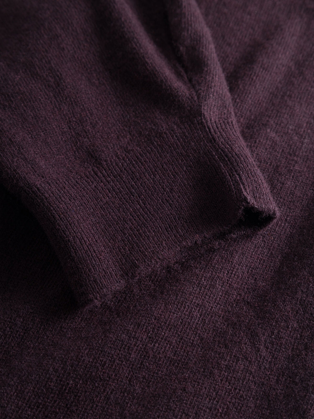 Lambswool Knitted Jog Pants Chocolate Plum - KNOWLEDGE COTTON APPAREL