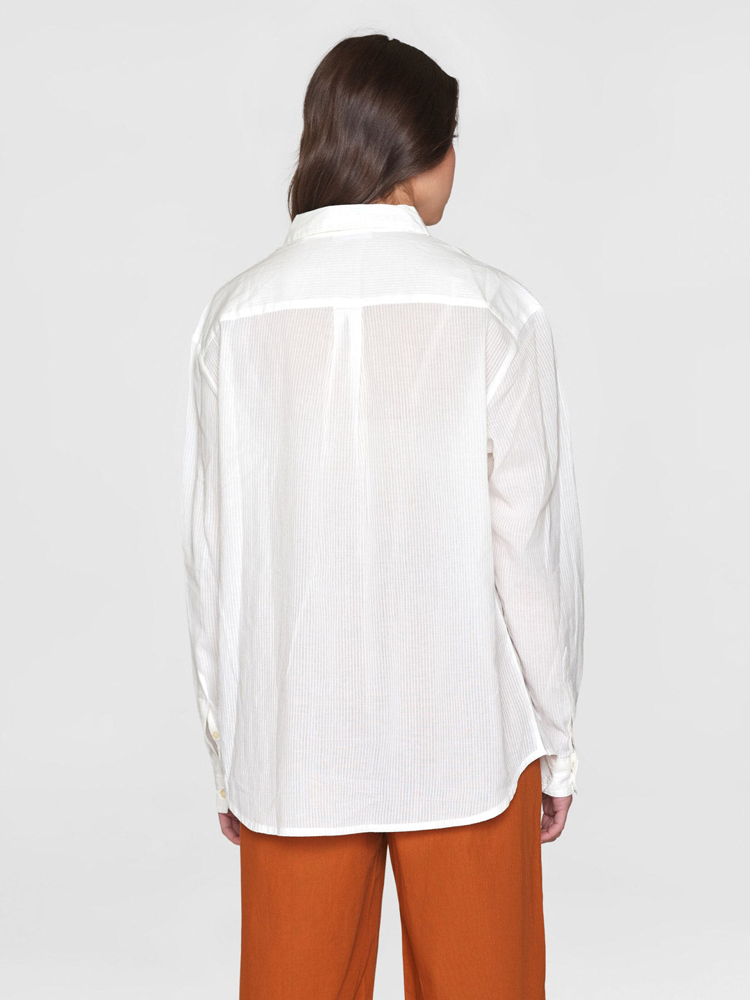 Loose Stripe Structure Shirt - KNOWLEDGE COTTON APPAREL