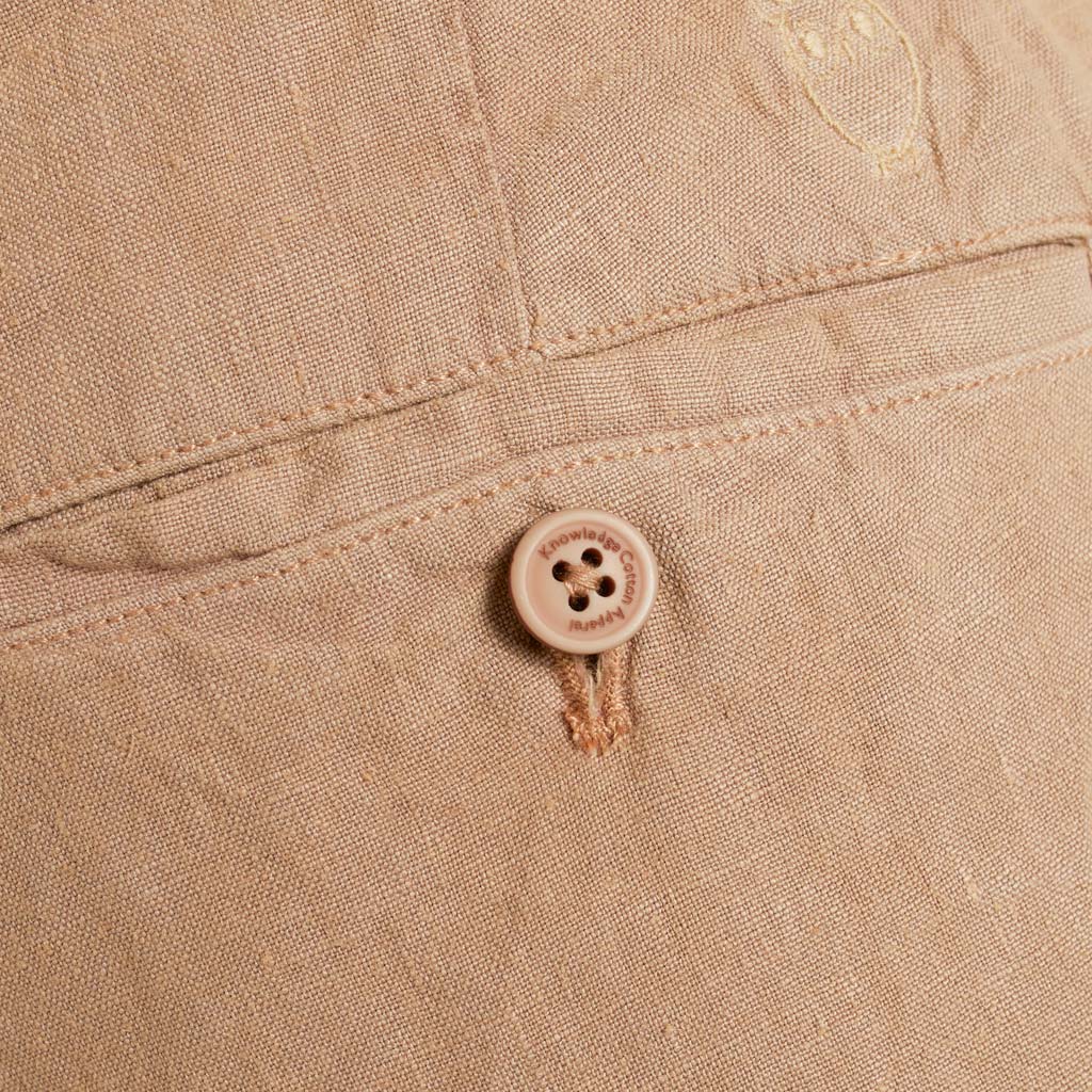 Bob Loose Linen Pants Tuffet -  KNOWLEDGE COTTON APPAREL