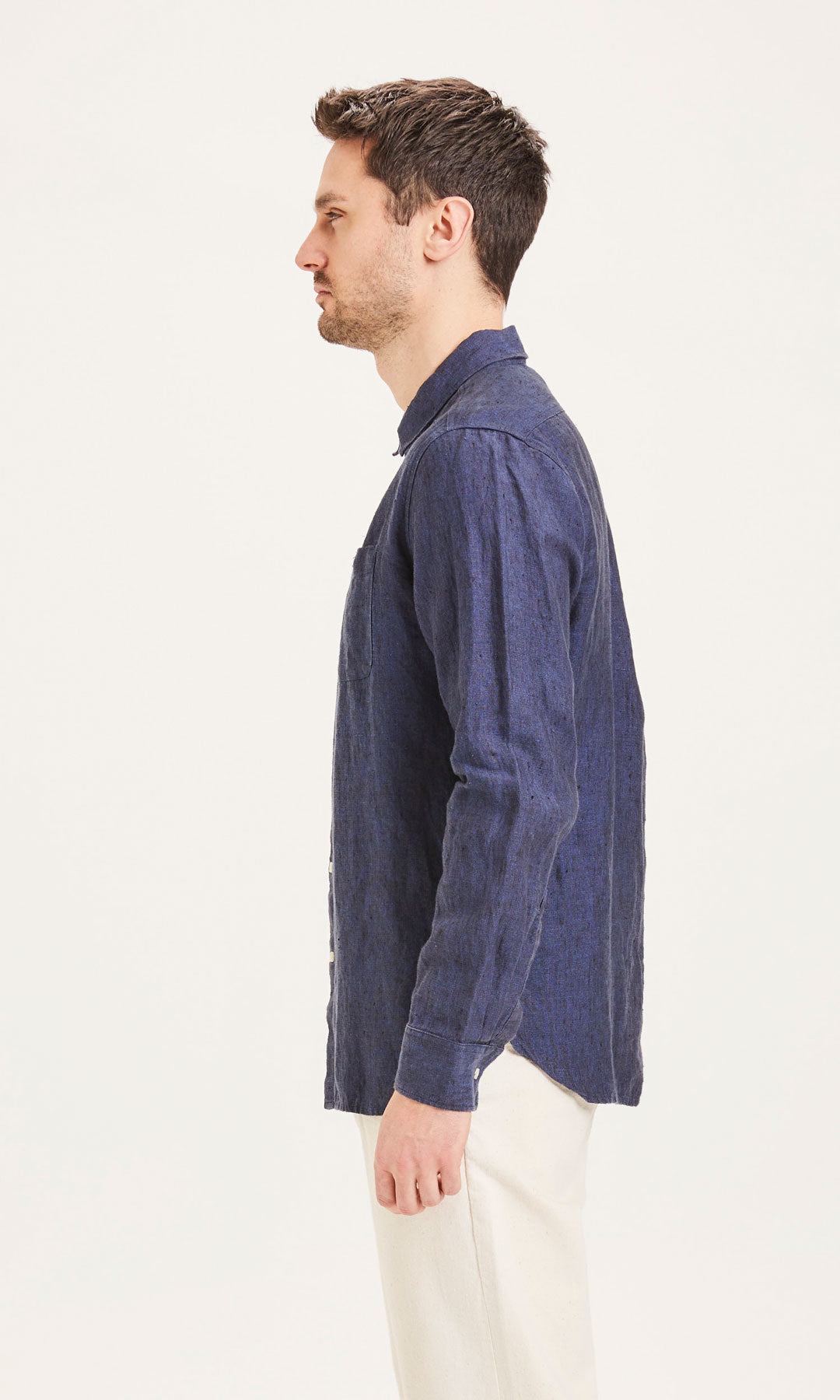 Larch Heavy Linen Total Eclipse - KNOWLEDGE COTTON APPAREL