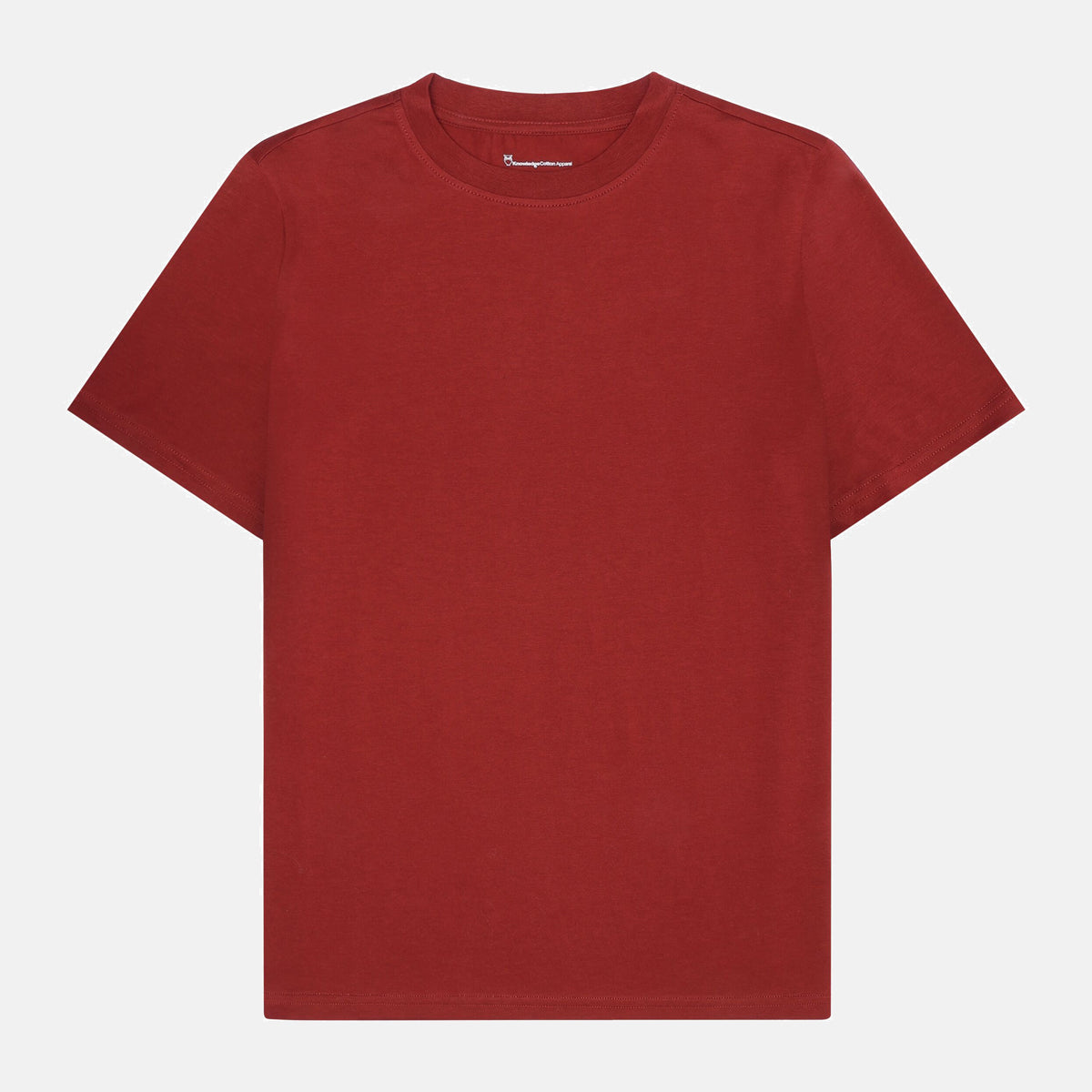 Ekologisk Dam T-shirt Pima Fired Brick - KNOWLEDGE COTTON APPAREL