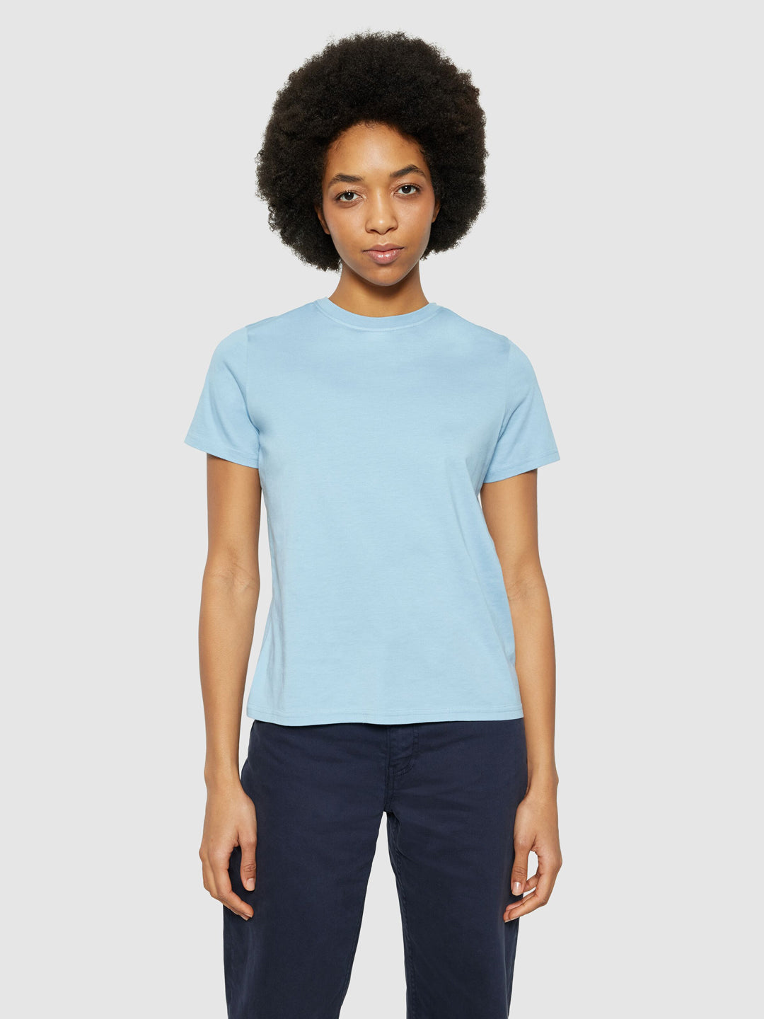 Ekologisk Dam T-shirt Pima Glacier Lake - KNOWLEDGE COTTON APPAREL