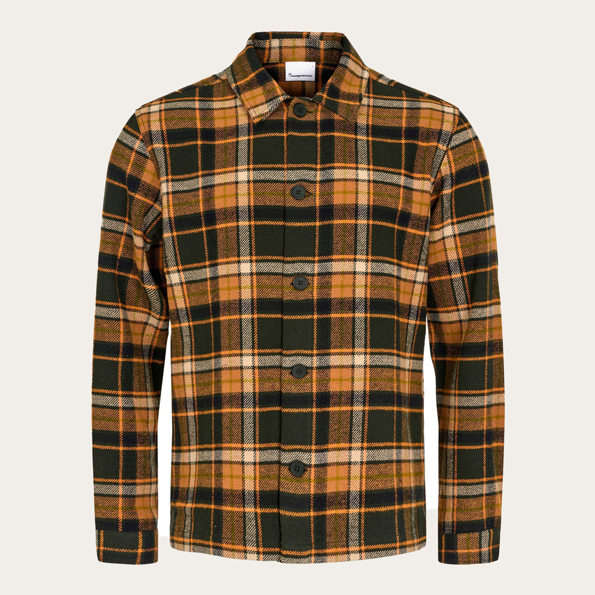 Heavy Big Checked Flannel Shirt - KNOWLEDGE COTTON APPAREL