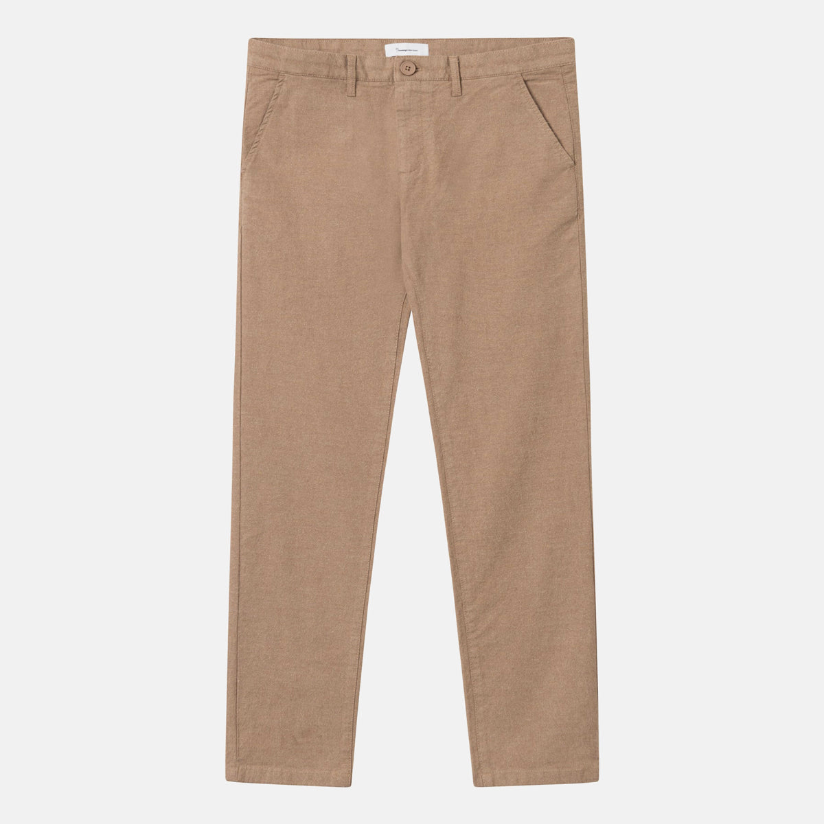 Chuck Regular Fit Flannel Chino Pants Kelp - KNOWLEDGE COTTON APPAREL