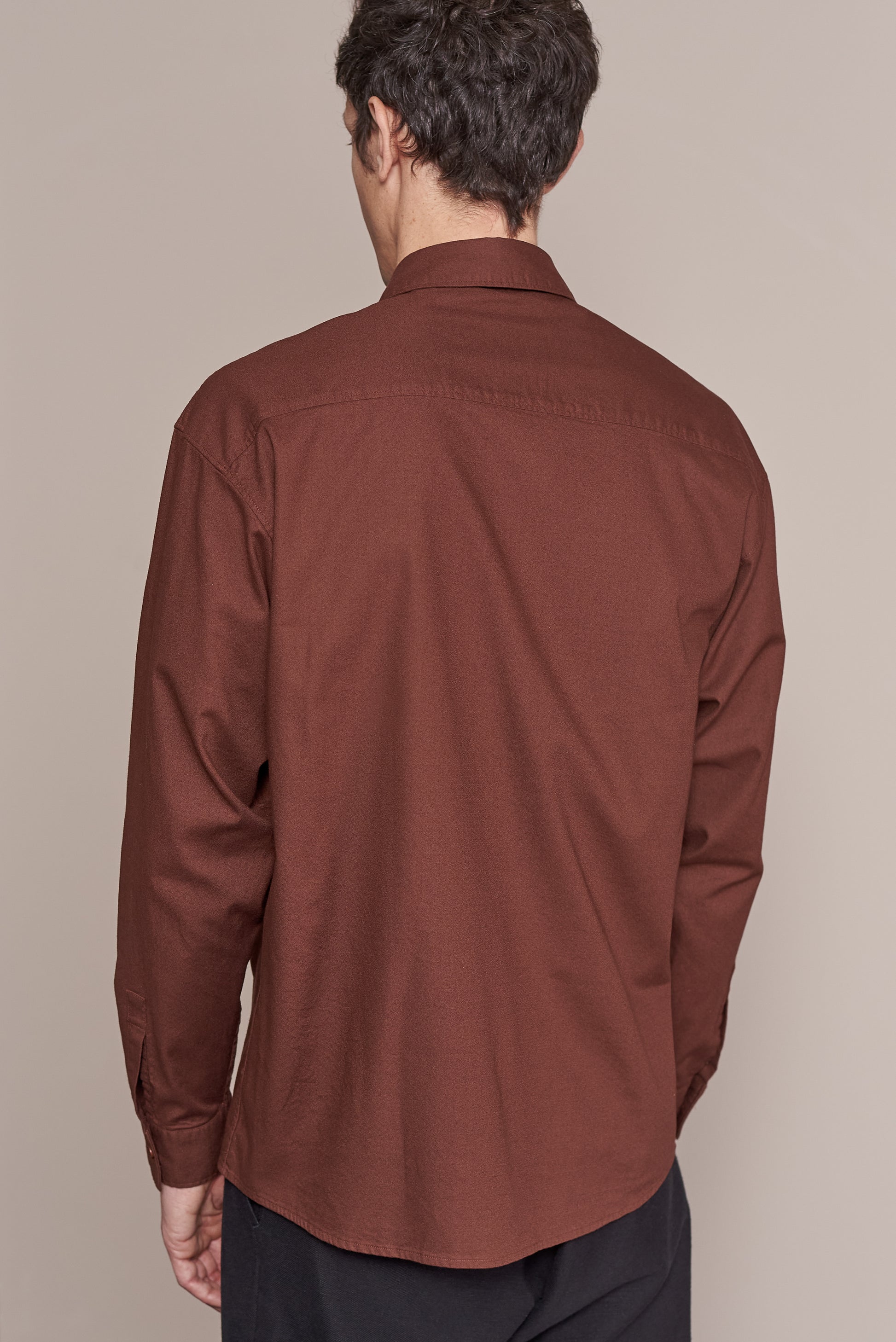 Dario Oversized Shirt Maroon
