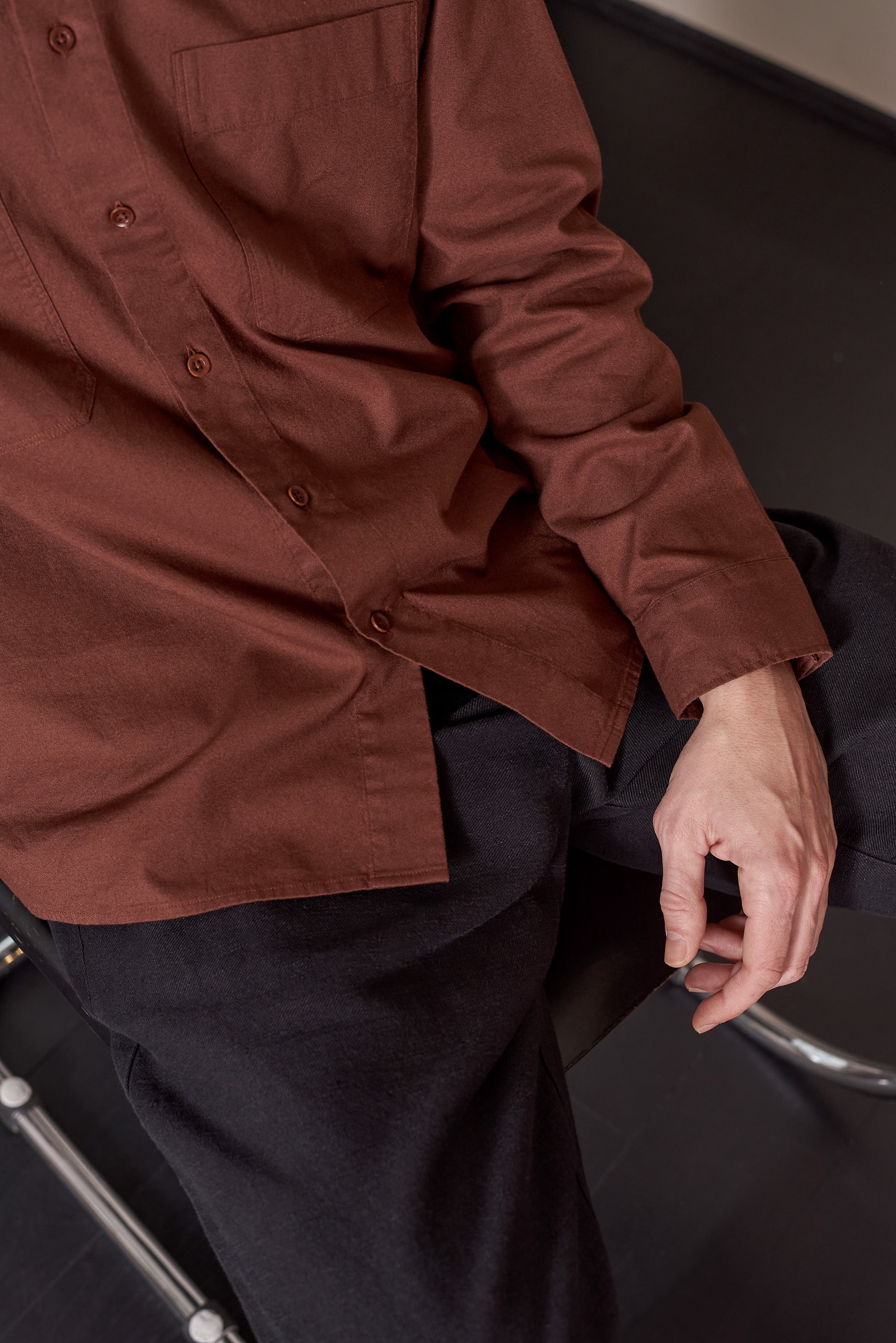 Dario Oversized Shirt Maroon