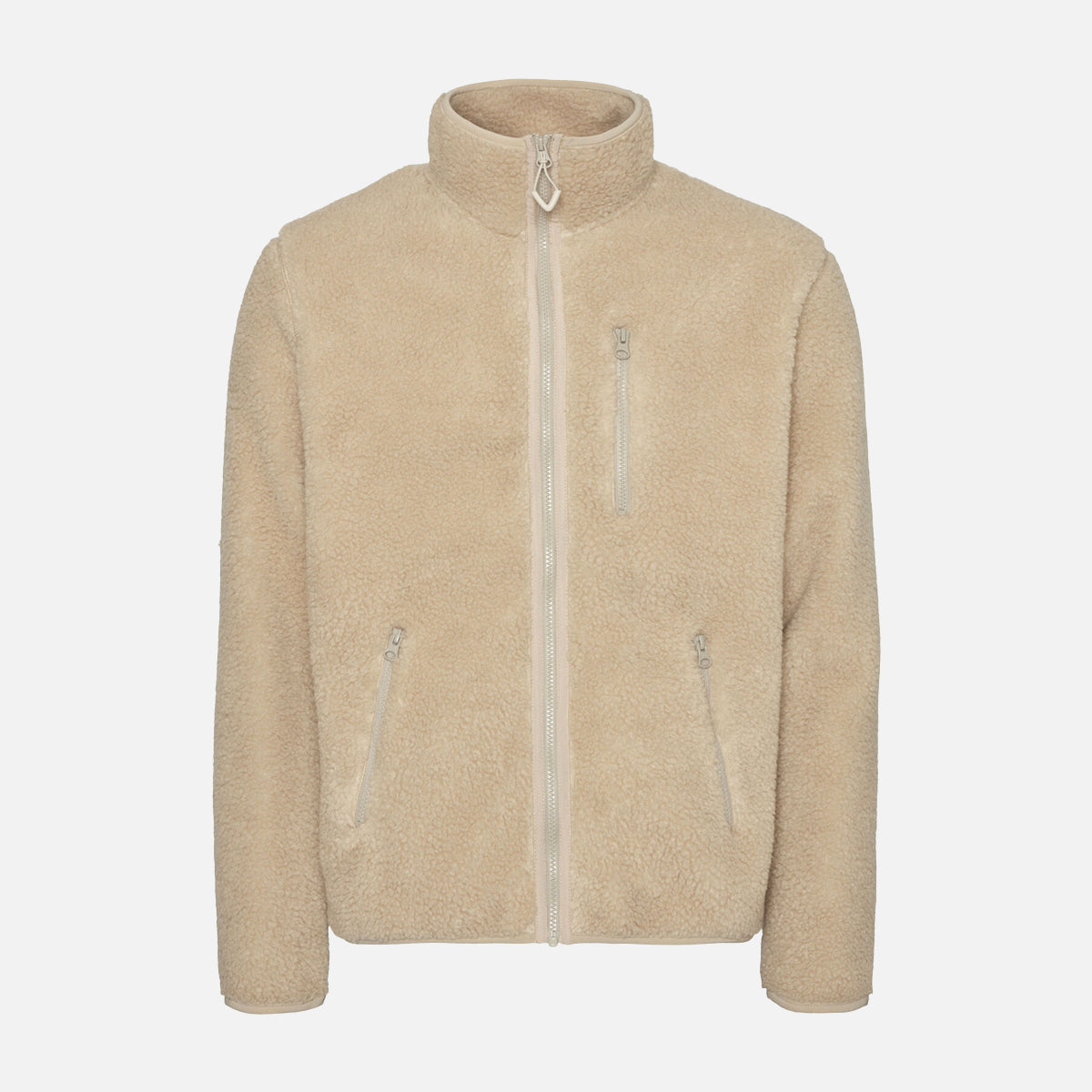 Fleece sweatshirt av återvunnet material med full-zip