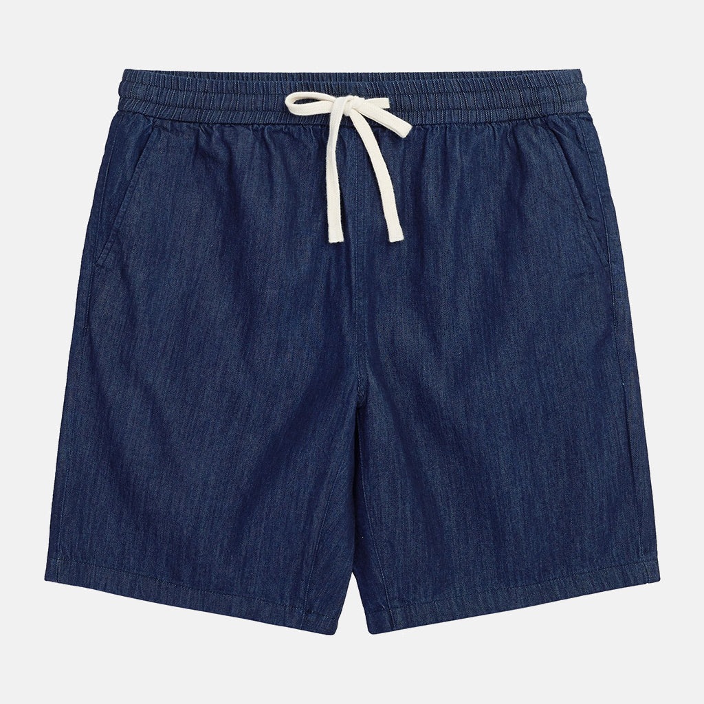 Loose Indigo Denim Shorts - KNOWLEDGE COTTON APPAREL
