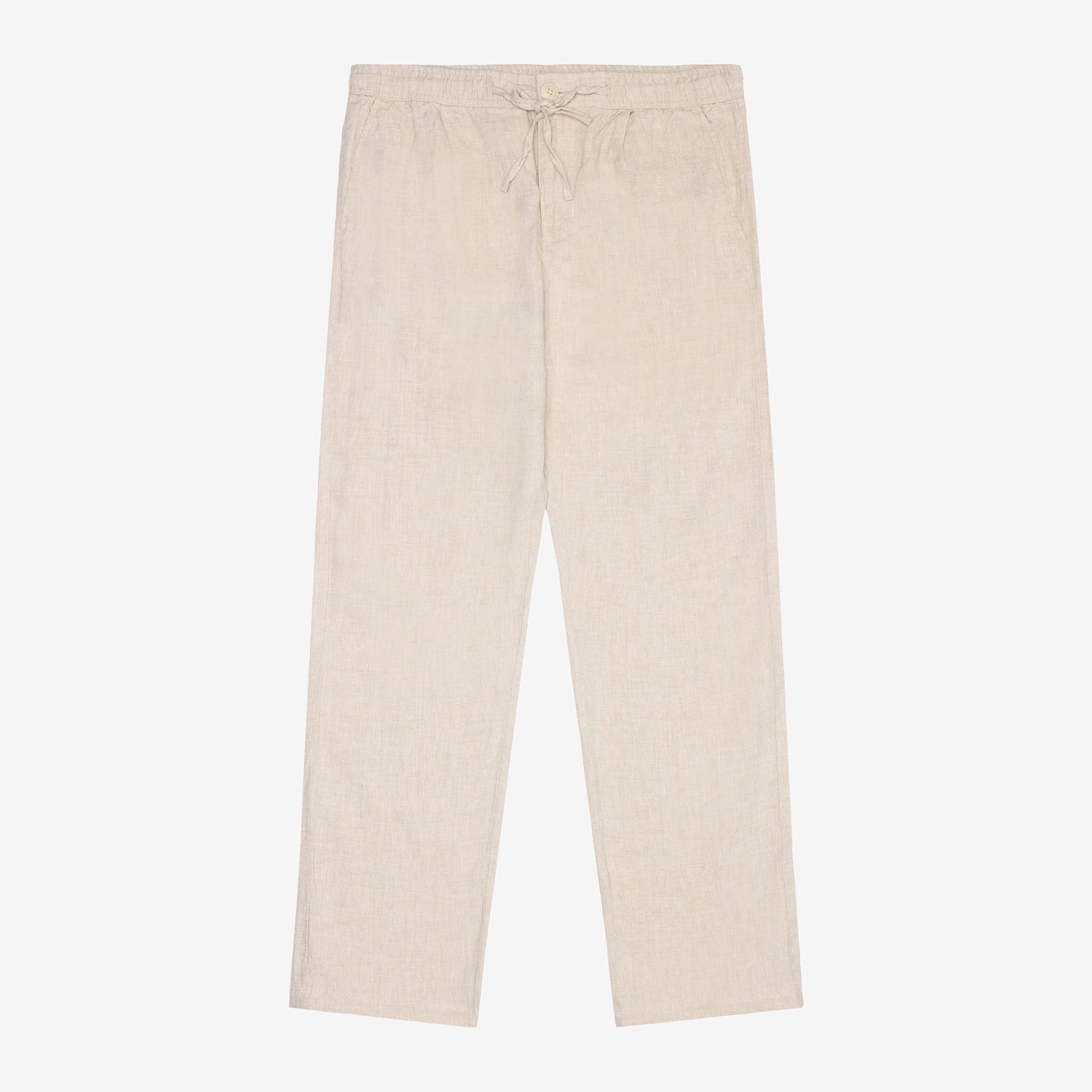 Fig Organic Linen Pants Light Feather Gray