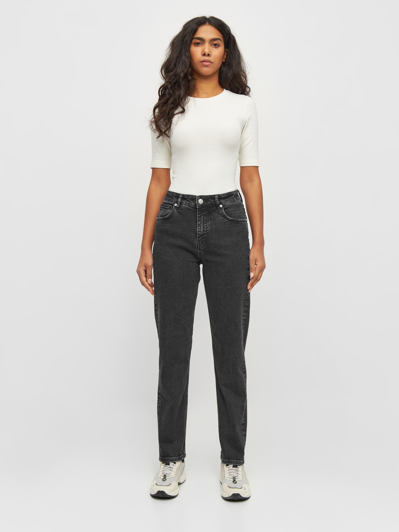 Iris Ekologiska Jeans Vegan Stretch Black Rinse - KNOWLEDGE COTTON APPAREL