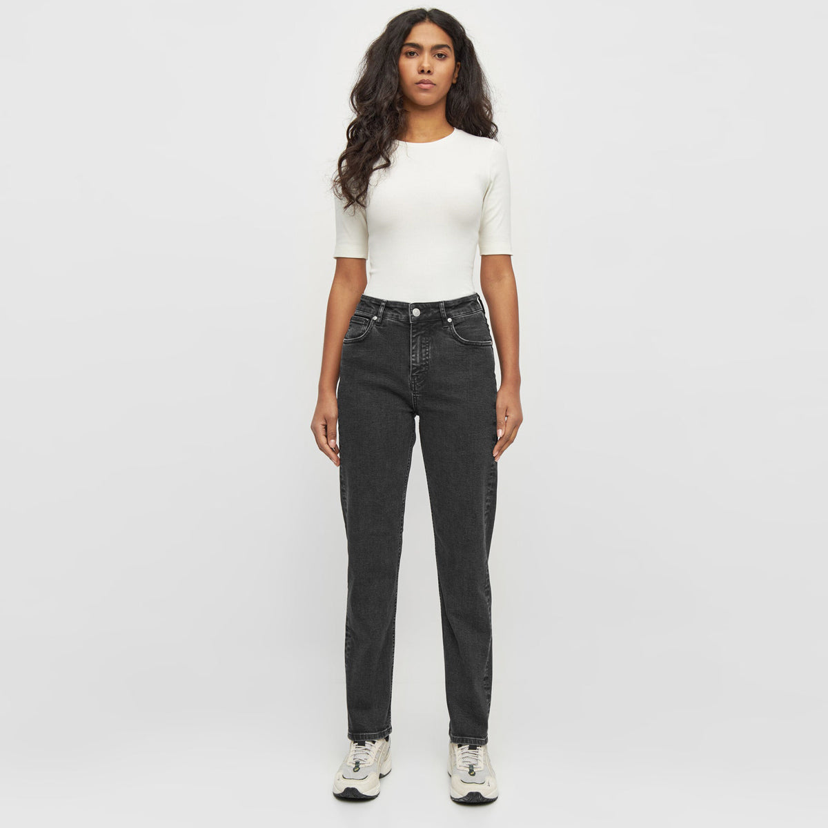 Iris Ekologiska Jeans Vegan Stretch Black Rinse - KNOWLEDGE COTTON APPAREL