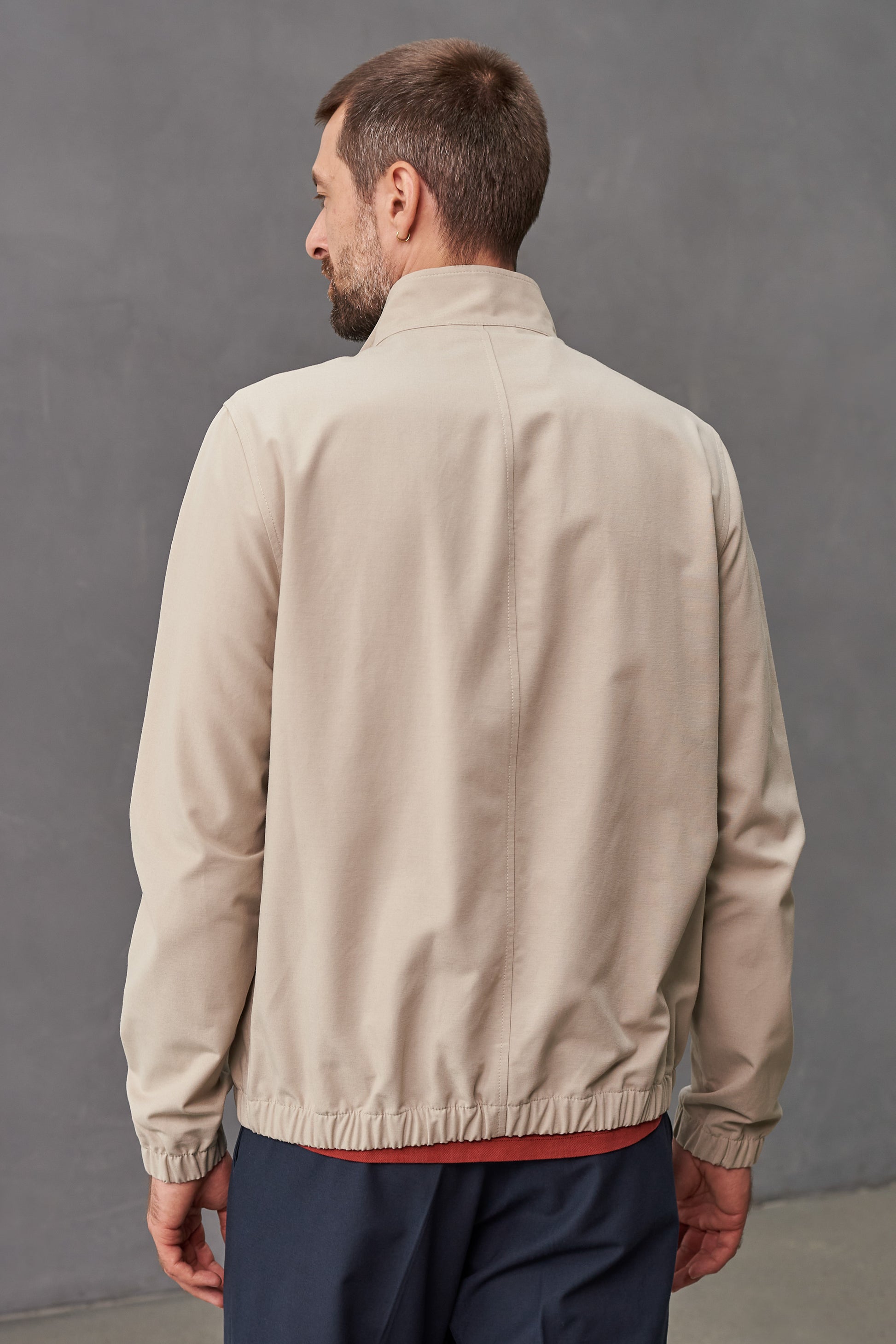 Juri Harrington Jacket Tencel Taupe