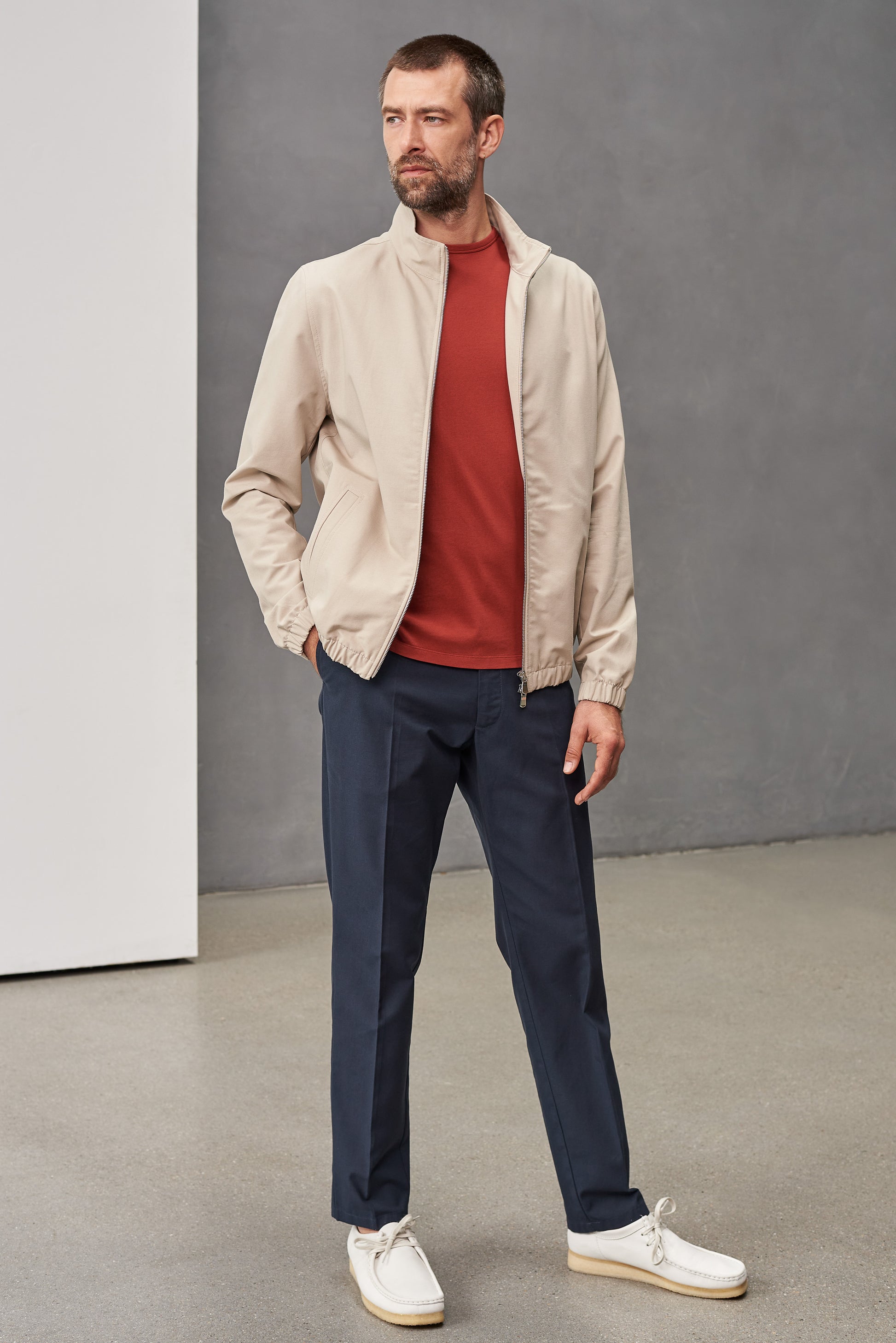 Juri Harrington Jacket Tencel Taupe