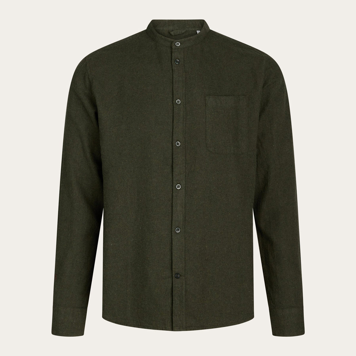 Melange Flanell Murarskjorta Forest Night - KNOWLEDGE COTTON APPAREL