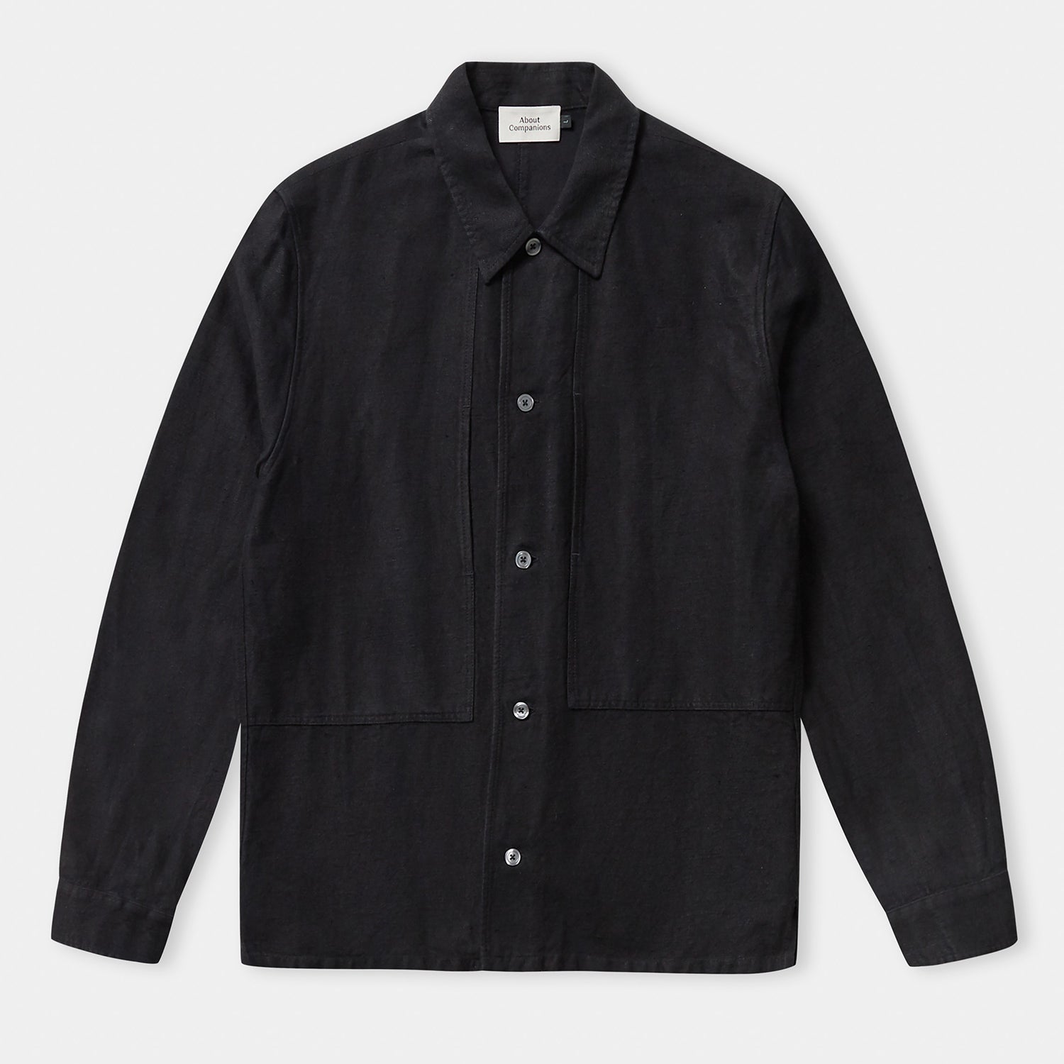 Owe Winter Linen Overshirt Black