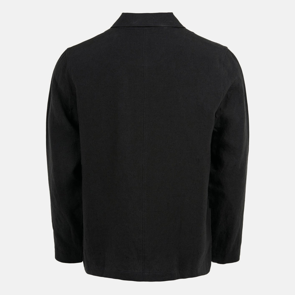 Pine Organic Linen Overshirt Black - KNOWLEDGE COTTON APPAREL