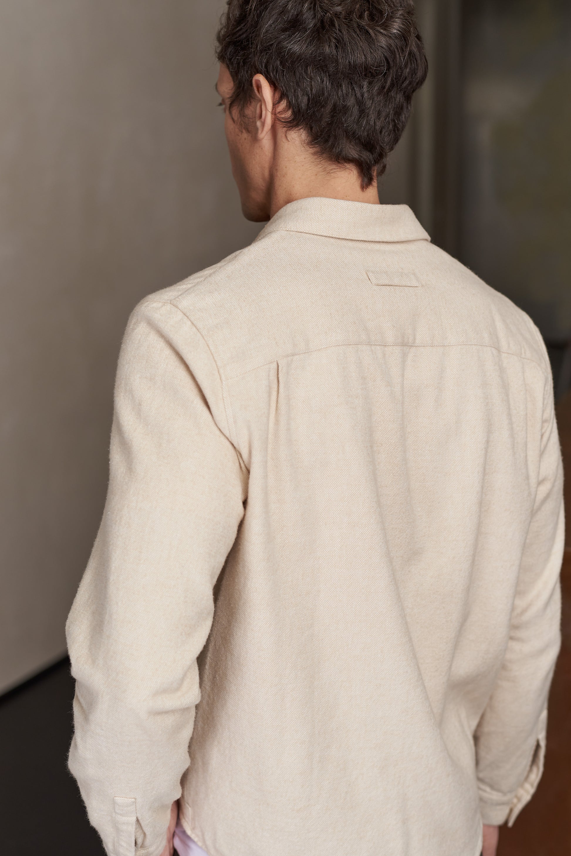 Simon Flannel Shirt Light Sand