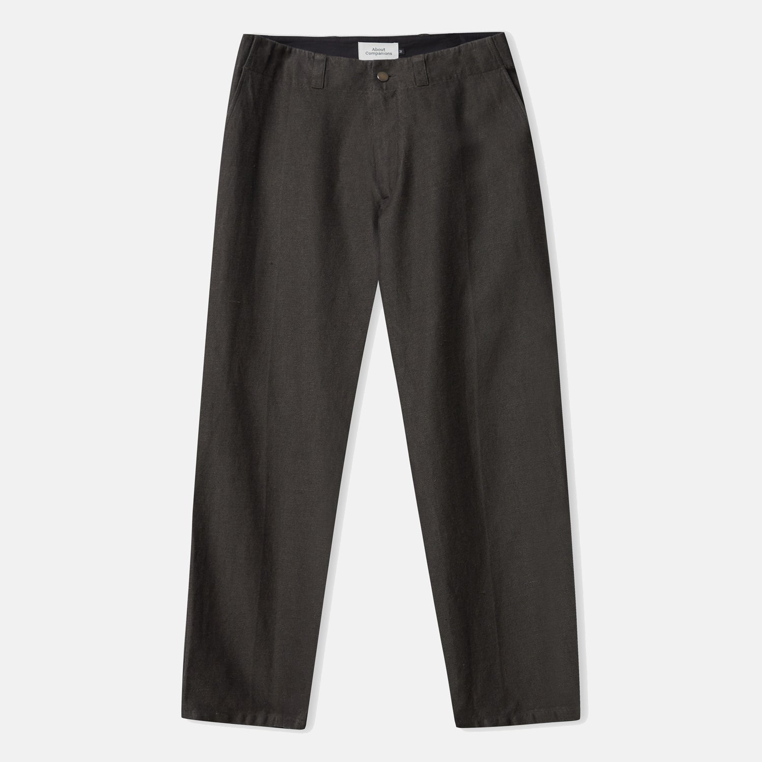 Waban Winter Linen Trousers Black Olive