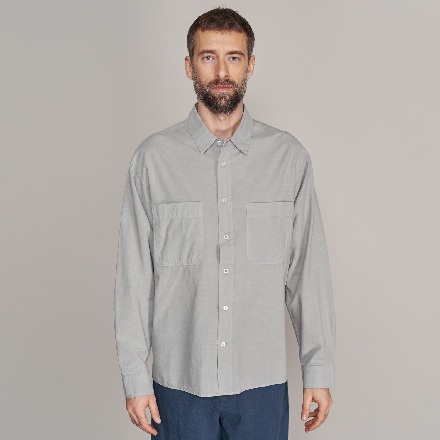 Dario Soft-Touch Oversized Shirt Reed