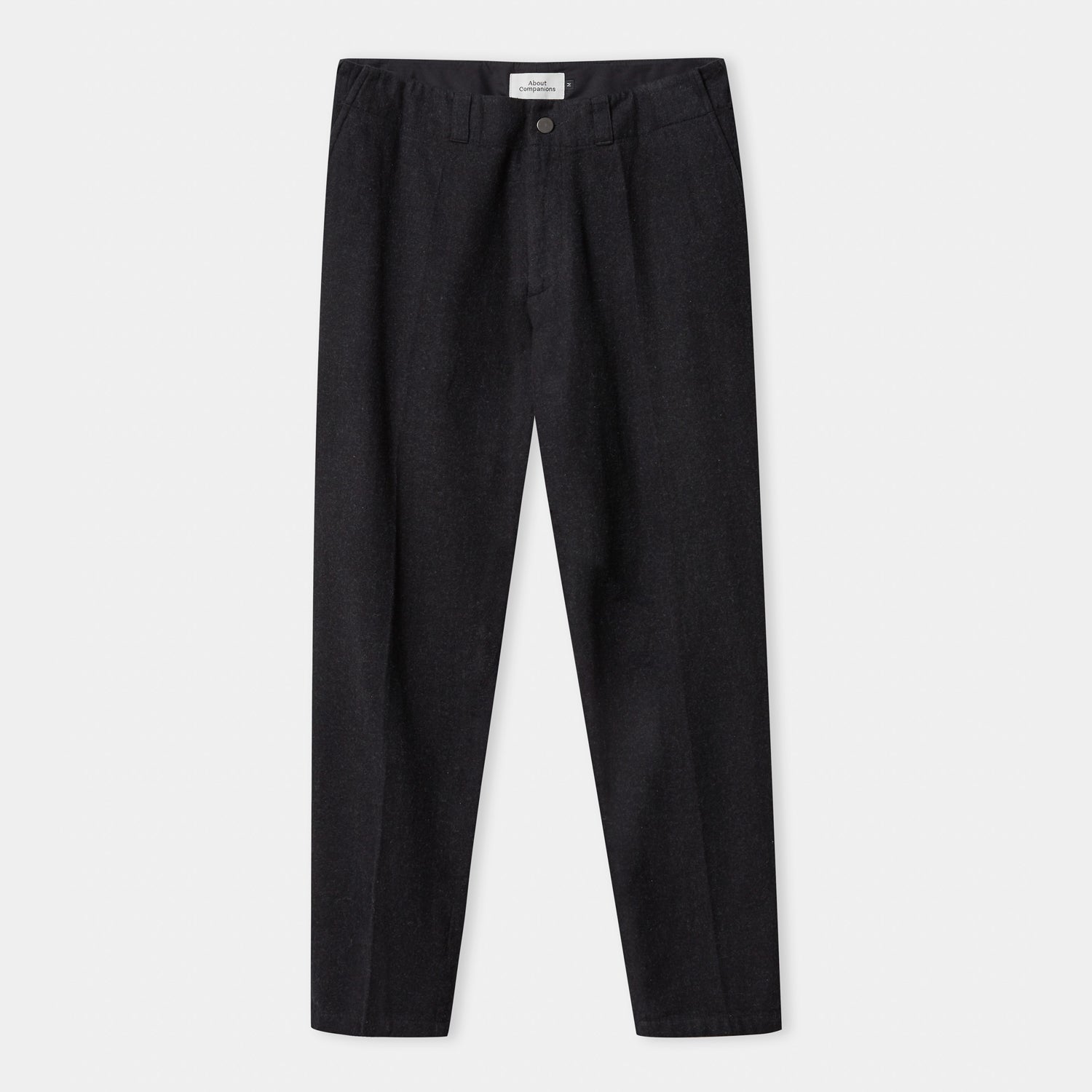 Jostha Flannel Trousers Black Melange