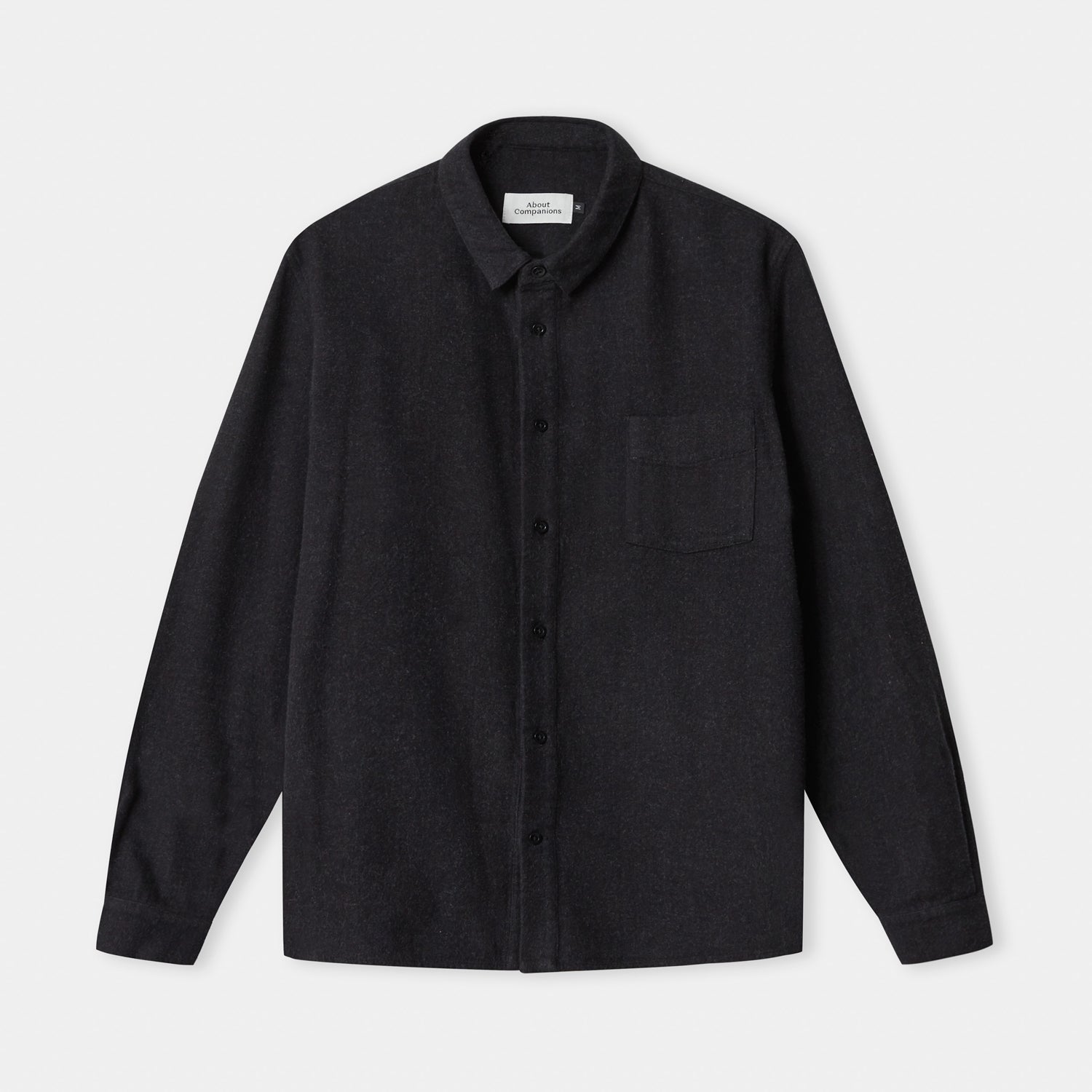 Simon Flannel Shirt Black Melange