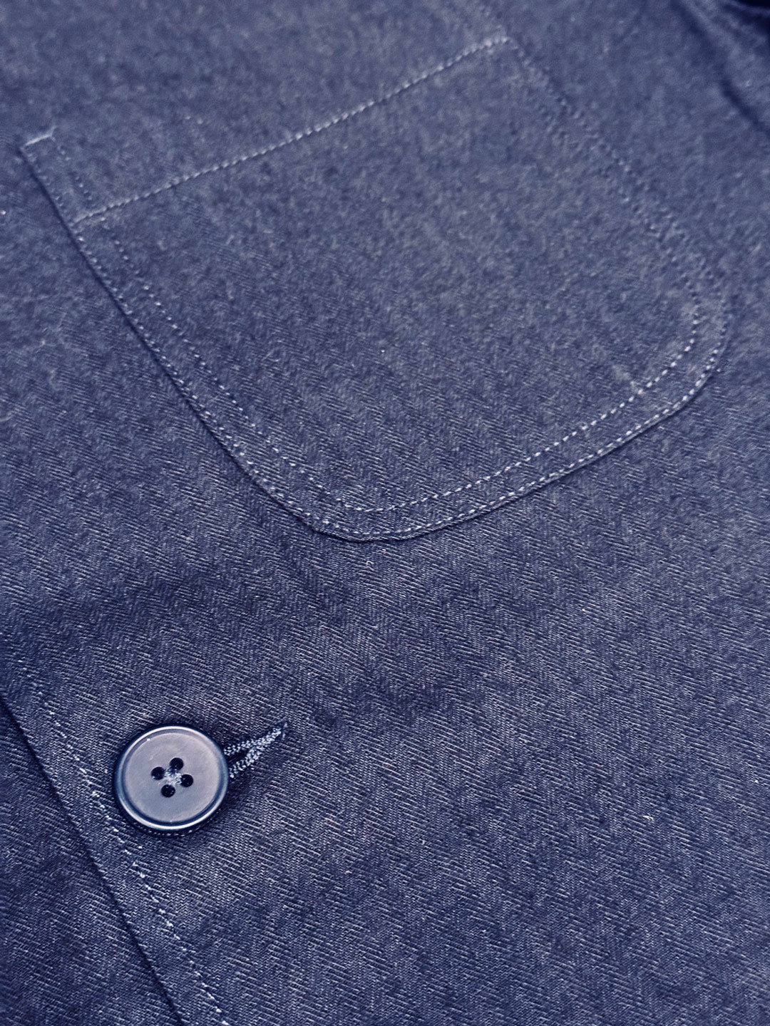 Herringbone Overjacket Night Sky - KNOWLEDGE COTTON APPAREL