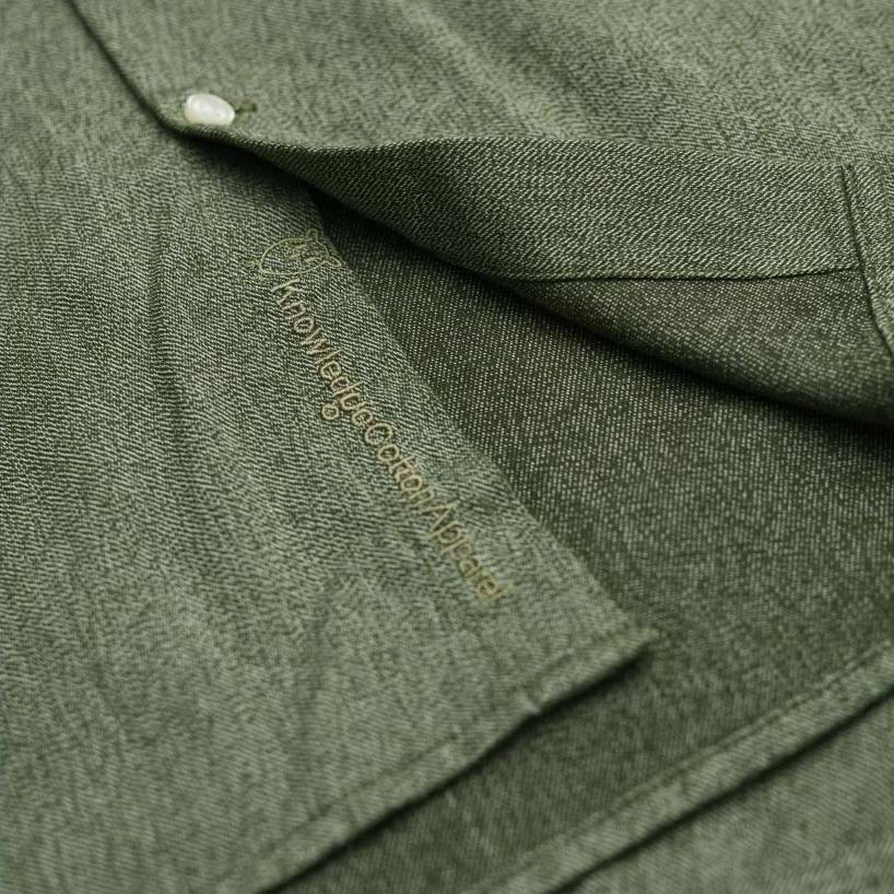 Twill Flannel Shirt - Green Gables - Knowledge Cotton Apparel