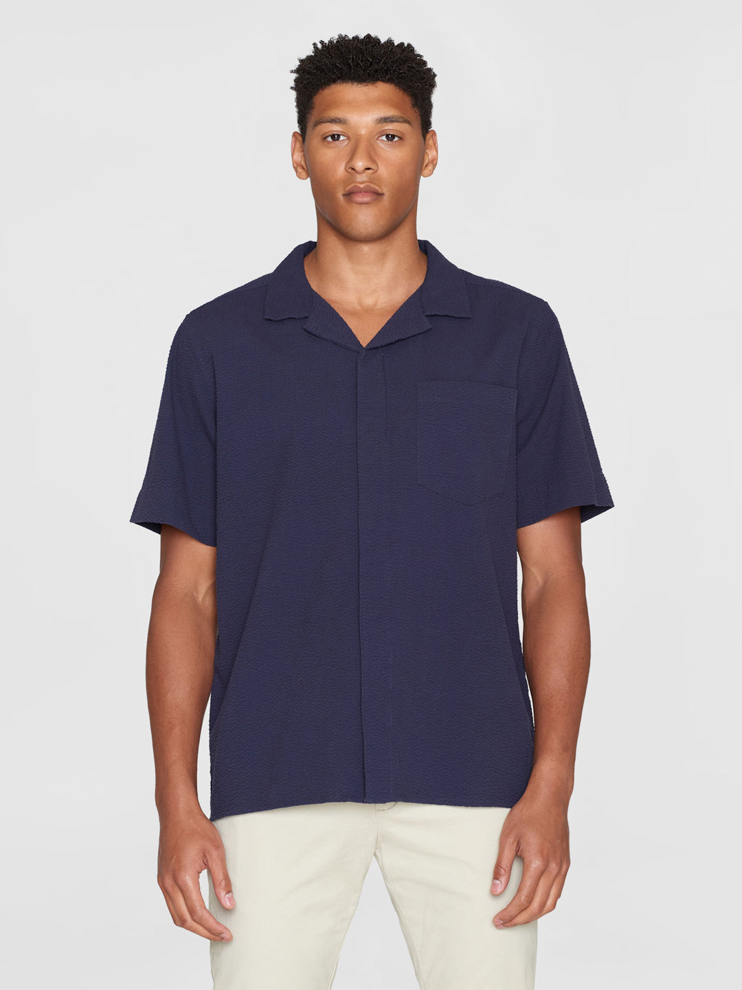 Bäckebölja Kortärmad Skjorta Night Sky - KNOWLEDGE COTTON APPAREL