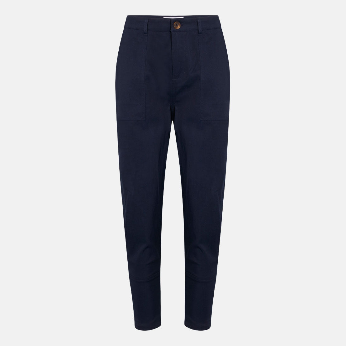 Hazel Worker Tencel Pants Total Eclipse - KNOWLEDGE COTTON APPAREL