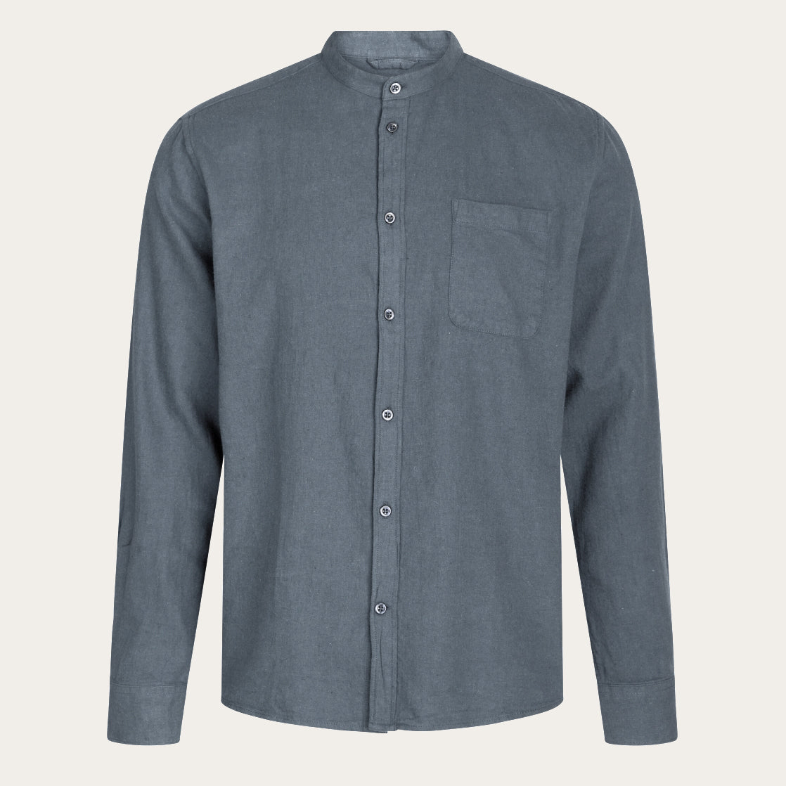 Melange Flanell Murarskjorta Dark Grey - KNOWLEDGE COTTON APPAREL