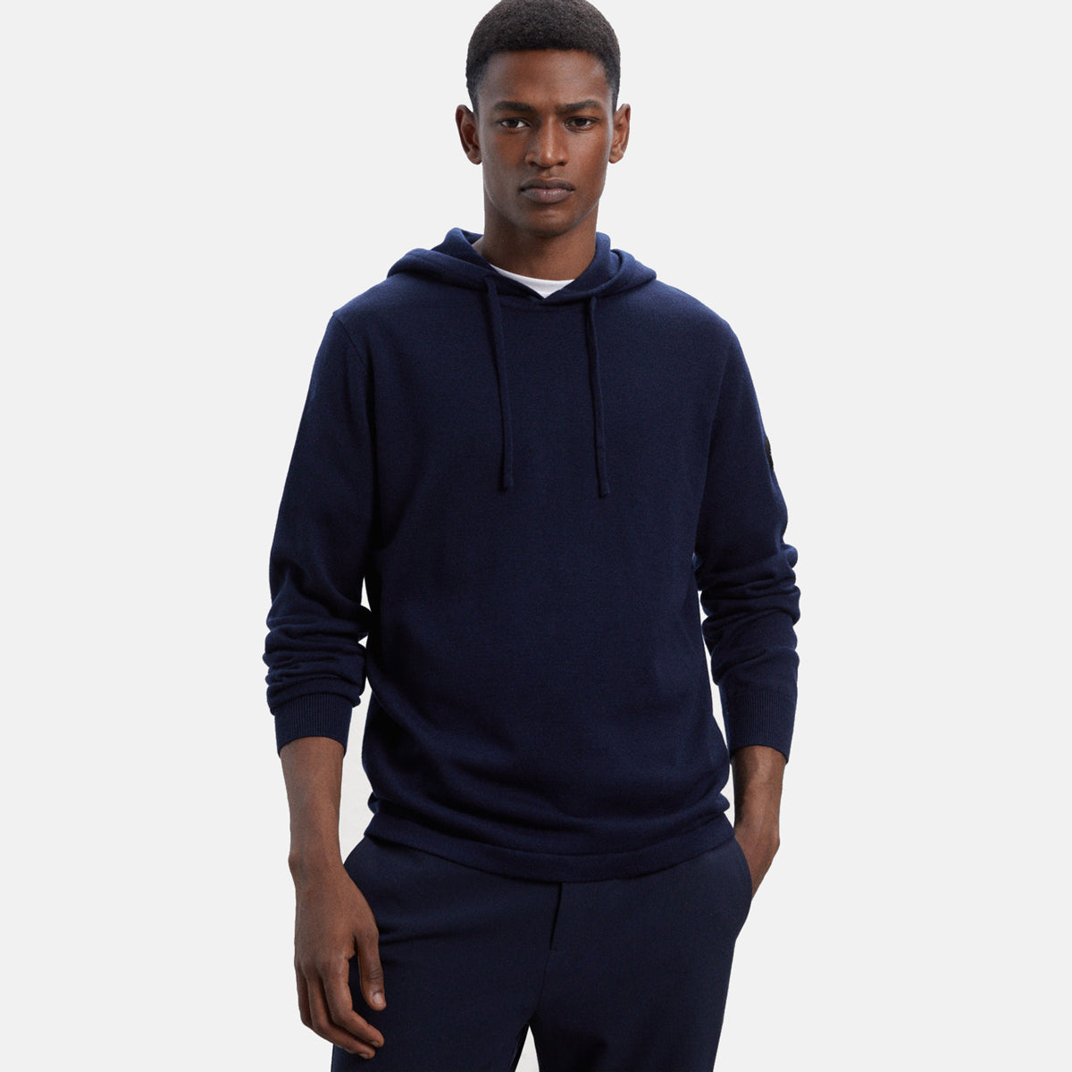 Kenty Hoodie Knit Recycled Wool Navy - ECOALF