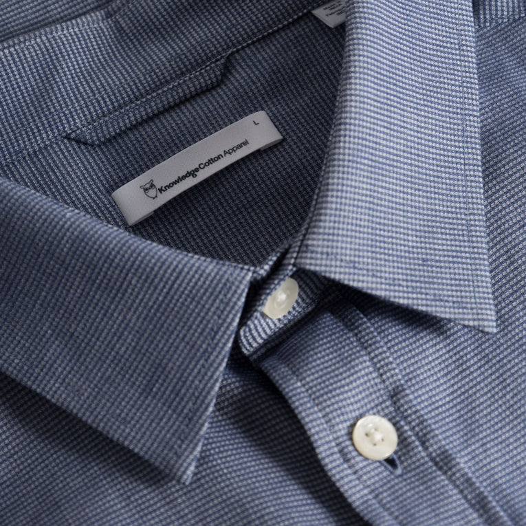 Smårutig Herrskjorta Ekologisk Bomull - KNOWLEDGE COTTON APPAREL