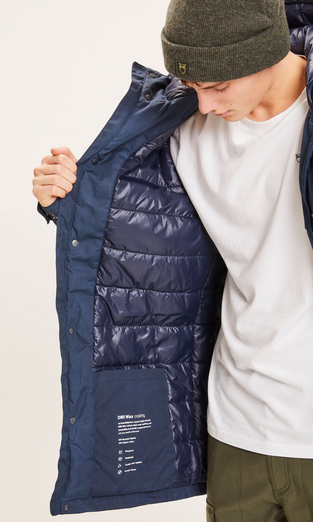 Nordic Legacy Expedition Jacket Total Eclipse - KNOWLEDGE COTTON APPAREL