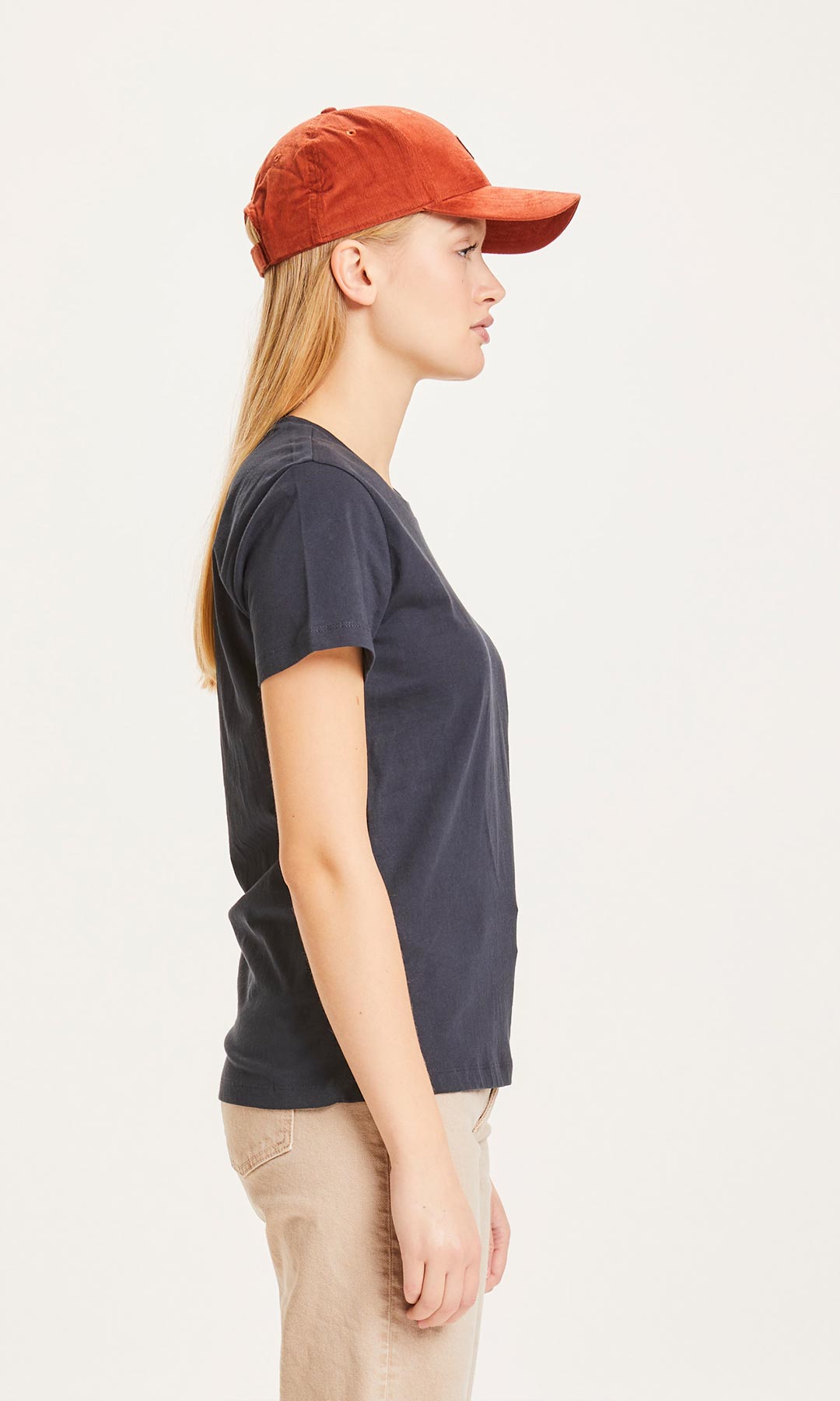 Rosa Basic Tee Total Eclipse - KNOWLEDGE COTTON APPAREL