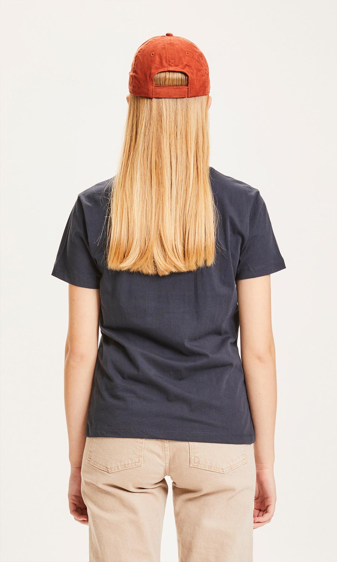 Rosa Basic Tee Total Eclipse - KNOWLEDGE COTTON APPAREL