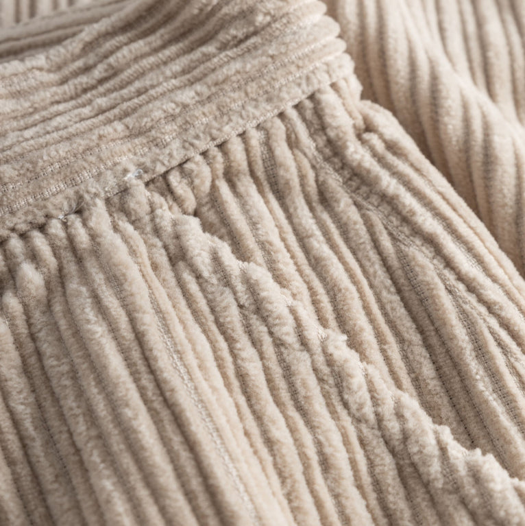 Posey Irregular Corduroy Pants Wide High Rise - KNOWLEDGE COTTON APPAREL