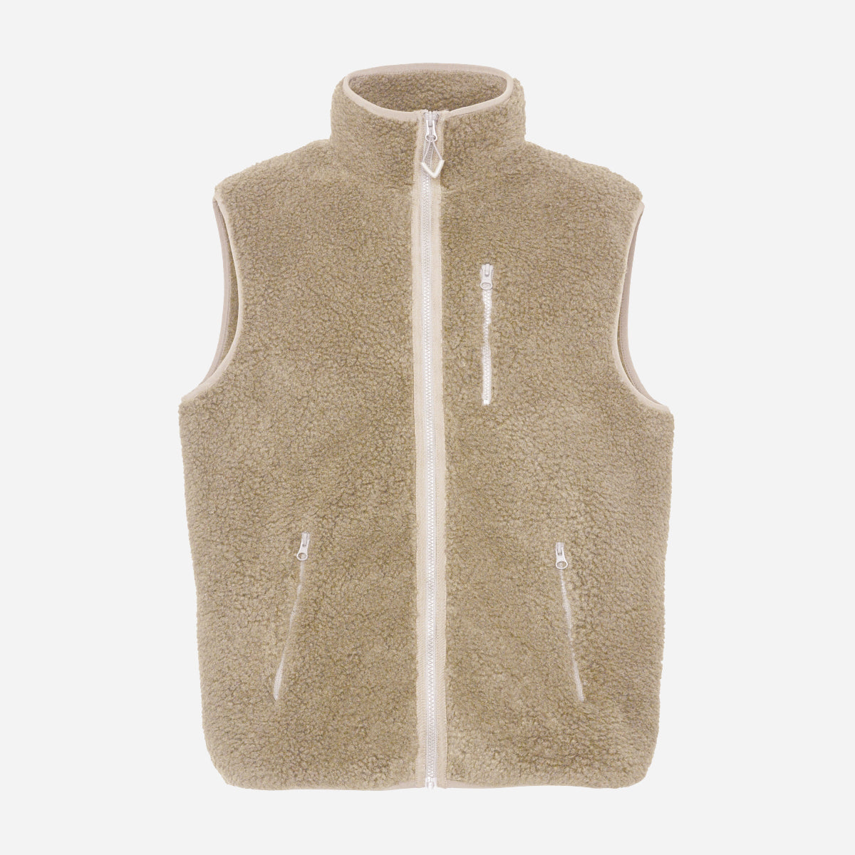 Elm Zip Teddy Recycled Fleece Vest- KNOWLEDGE COTTON APPAREL