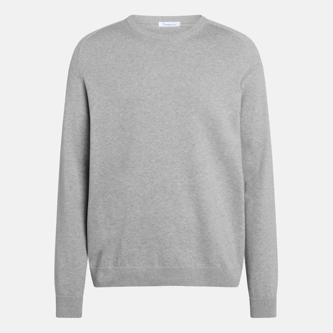 Field Knit Sweater Grey Melange - KNOWLEDGE COTTON APPAREL