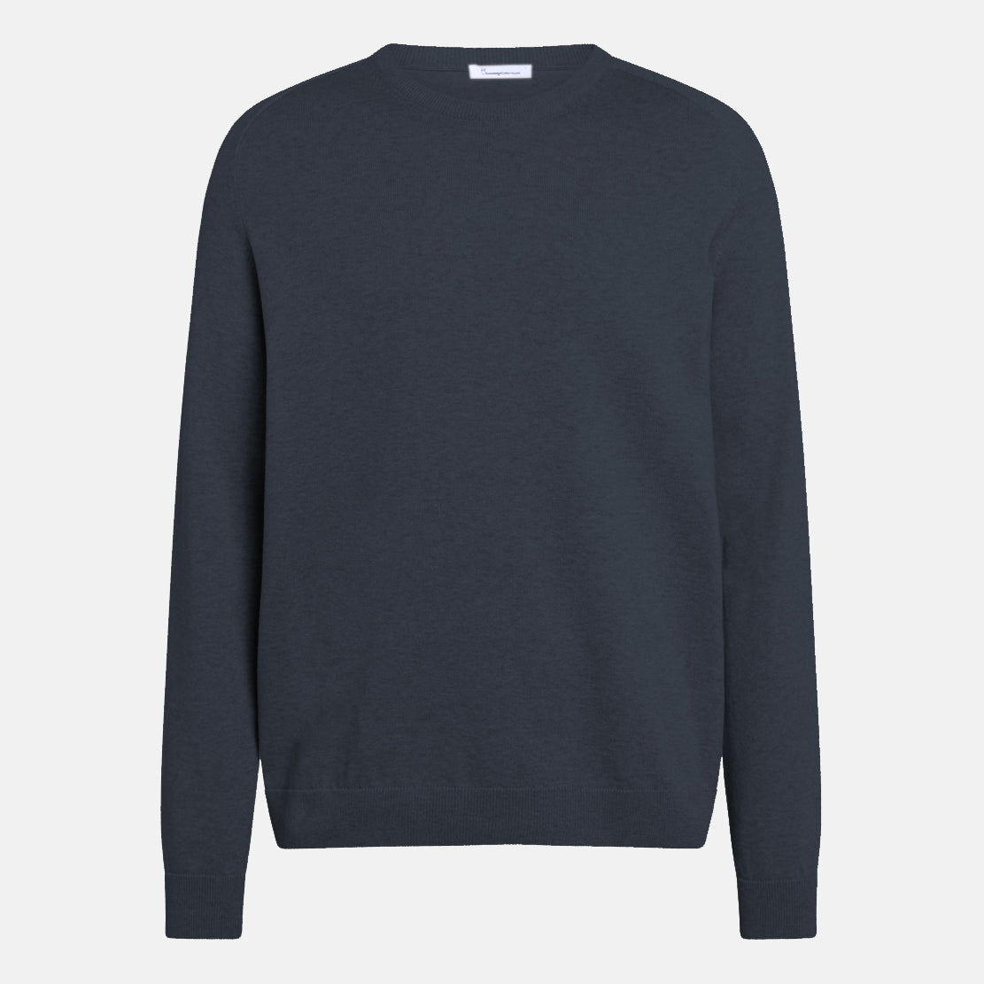 Field Knit Sweater Navy - KNOWLEDGE COTTON APPAREL