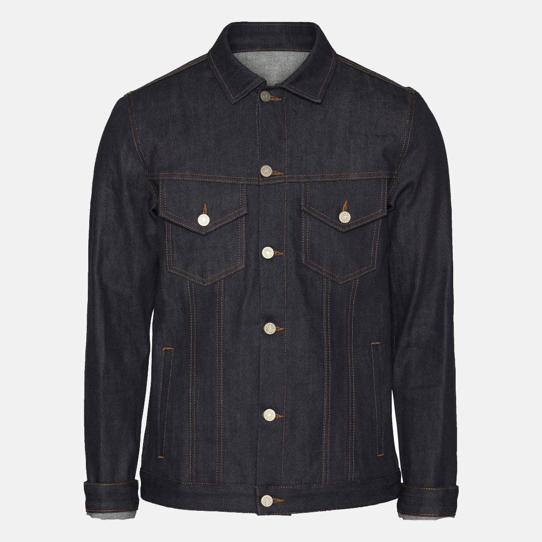 Fry Raw Blue Selvedge Denim Jacket - KNOWLEDGE COTTON APPAREL