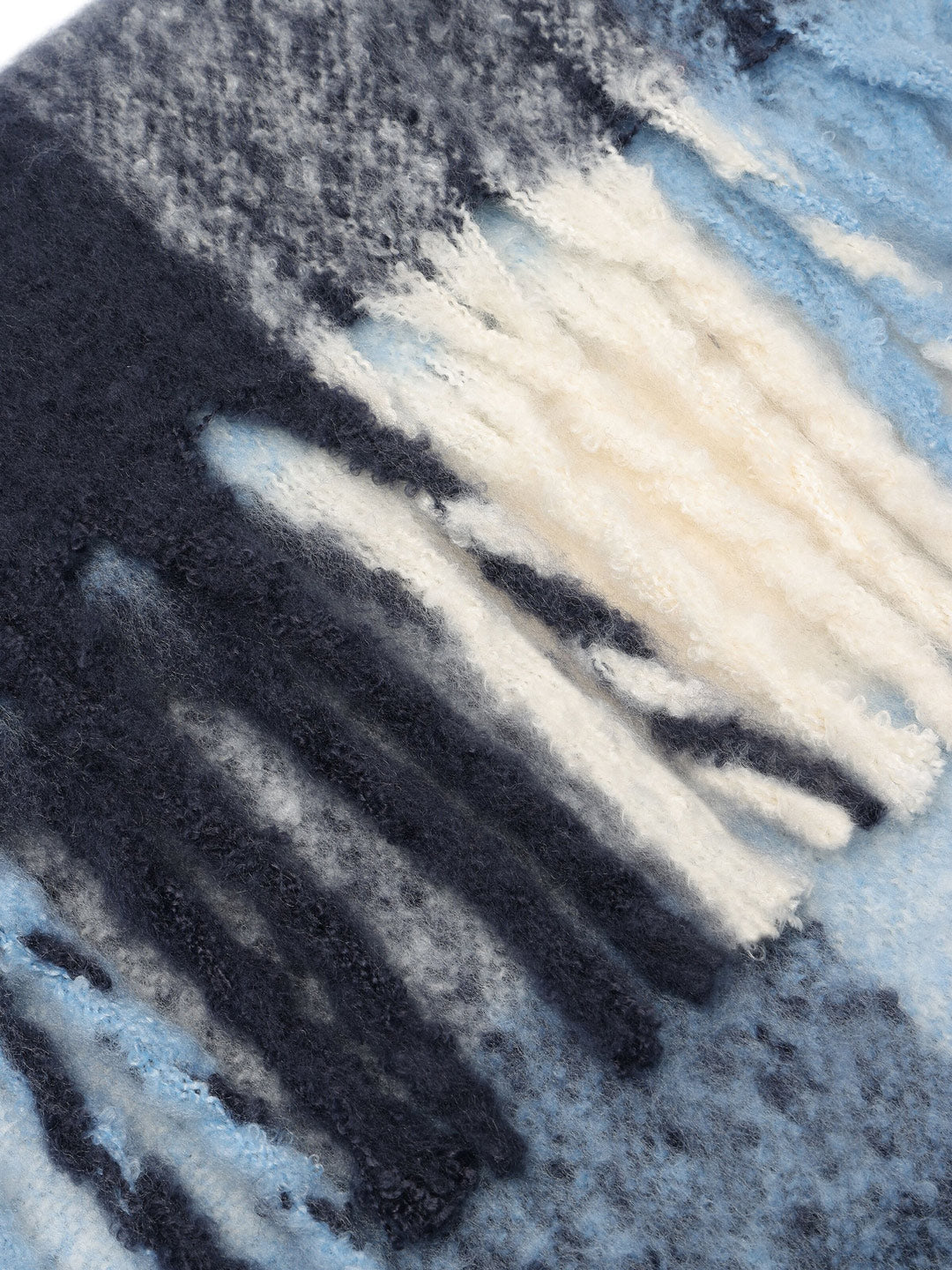 Scarf Vegan Halsduk Rutig Blå- - KNOWLEDGE COTTON APPAREL