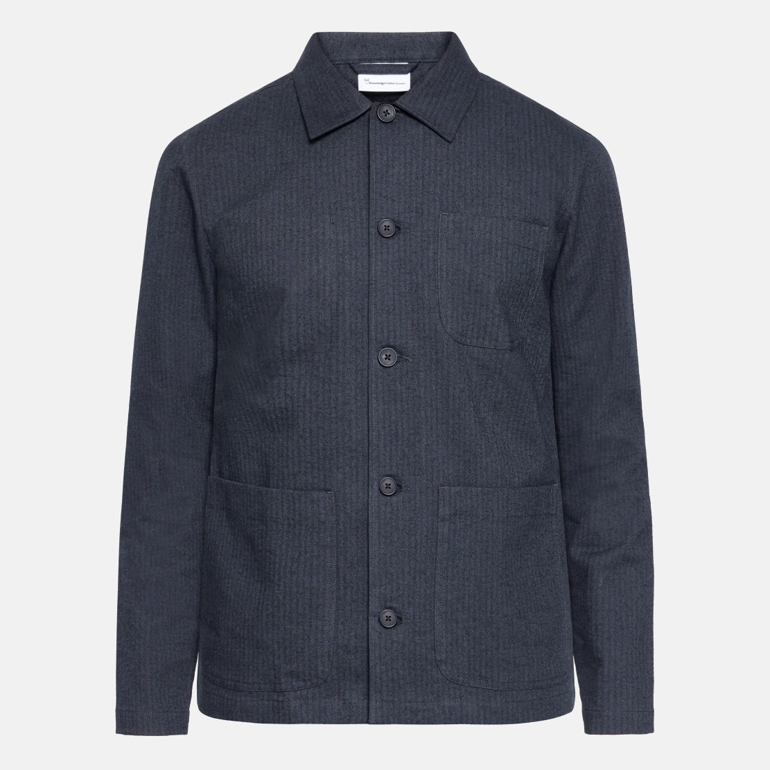 Herringbone Overjacket Night Sky - KNOWLEDGE COTTON APPAREL